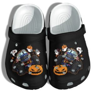 Monsters Truck Usa Flag Halloween Pumpkin Ghost Cute Crocs Clog Shoes Clog  Halloween Crocs Clog Crocband Clog Birthday Gift For Man Woman